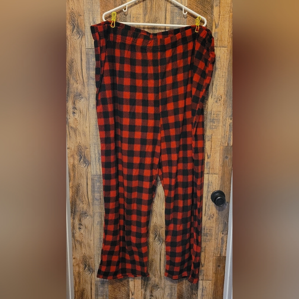 Jammies for Your Families Red and Black Plaid Pajama bottoms 4xb